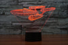 Enterpris 7 Color change Star Trek 3D Trek battleship lamp colorful LED visual atmosphere deco lamp touch switch light IY803318