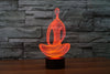 Acrylic 7 Color Changing 3D LED nightlight meditation of acrylic bedroom lamp living room lights Decoration Night Light IY803367