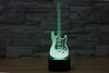 Creative 3D light electric guitar Model Illusion 3d Lamp LED 7 Color changing USB touch sensor desk light Night Light IY803726
