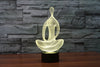 Acrylic 7 Color Changing 3D LED nightlight meditation of acrylic bedroom lamp living room lights Decoration Night Light IY803367