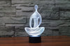 Acrylic 7 Color Changing 3D LED nightlight meditation of acrylic bedroom lamp living room lights Decoration Night Light IY803367