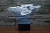 Enterpris 7 Color change Star Trek 3D Trek battleship lamp colorful LED visual atmosphere deco lamp touch switch light IY803318