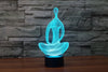 Acrylic 7 Color Changing 3D LED nightlight meditation of acrylic bedroom lamp living room lights Decoration Night Light IY803367