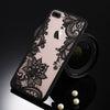 Sexy Retro Floral Phone Case For Apple iPhone 7 6 6s 5 5s SE Plus Lace Flower Hard PC+TPU Cases Back Cover Capa For iPhone7Plus