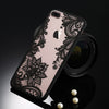 Sexy Retro Floral Phone Case For Apple iPhone 7 6 6s 5 5s SE Plus Lace Flower Hard PC+TPU Cases Back Cover Capa For iPhone7Plus